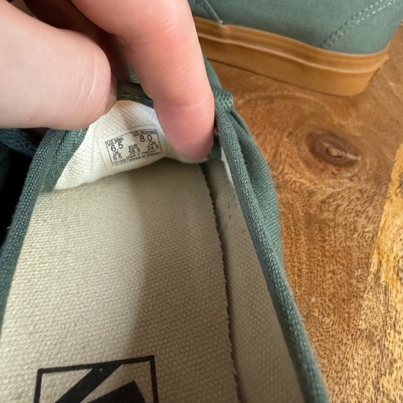 Vans Classic Olive Green Canvas Gum Sole Skate Shoes SoCal Summer Retro Casual - Picture 11 of 13